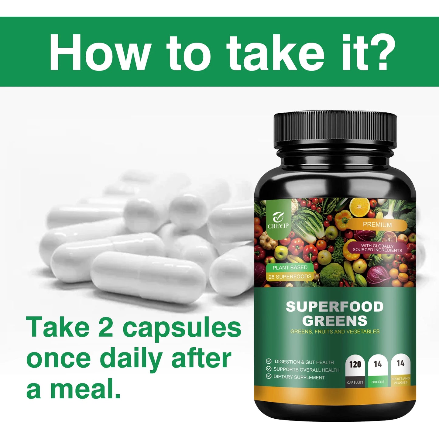 Digestive Support Energy Boost Organic Superfood
