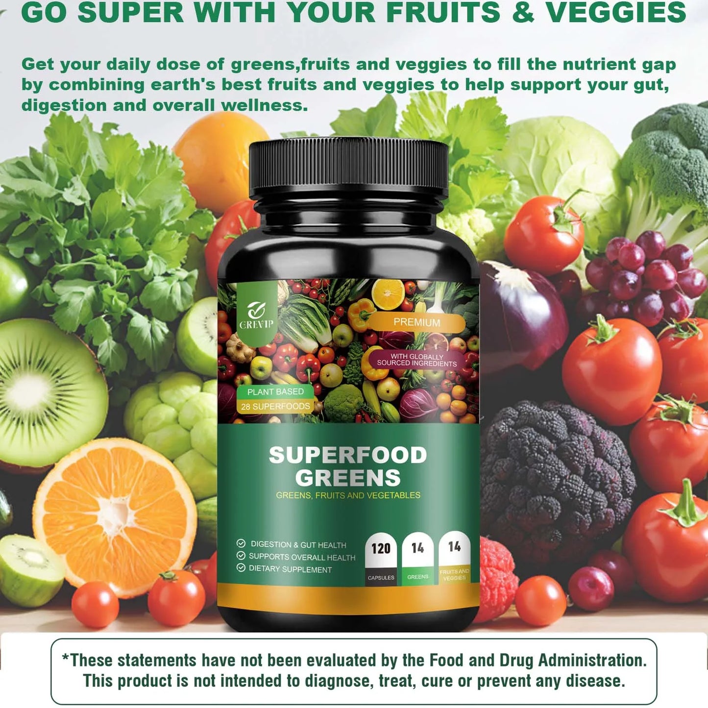 Digestive Support Energy Boost Organic Superfood