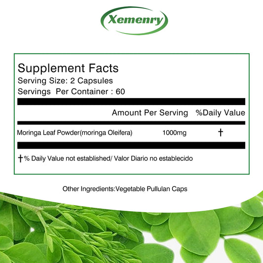 Vegan Green Superfood Moringa Capsules