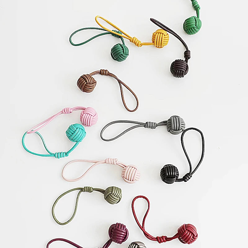 Luxury Leather Handmade Bag Weave Ball