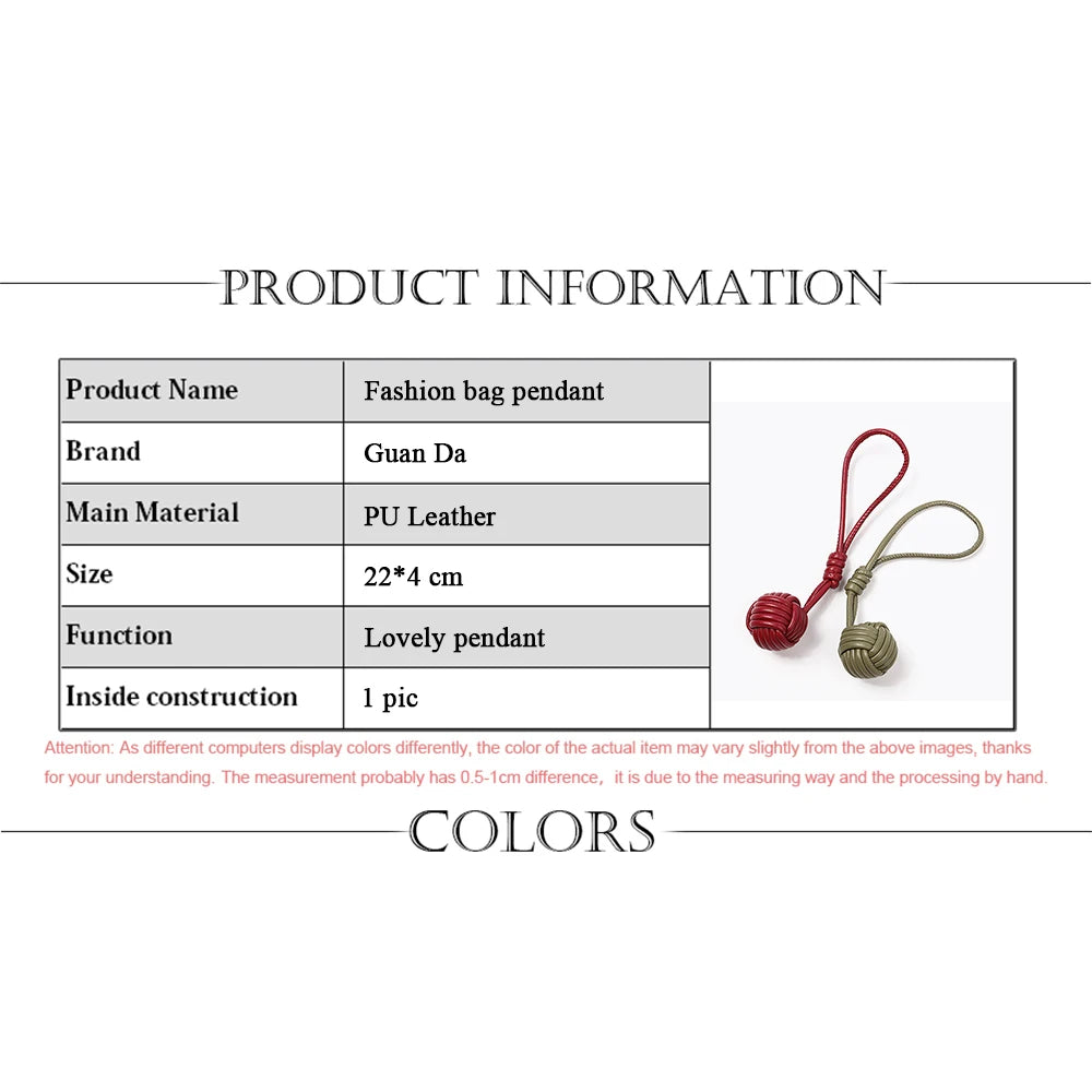 Luxury Leather Handmade Bag Weave Ball