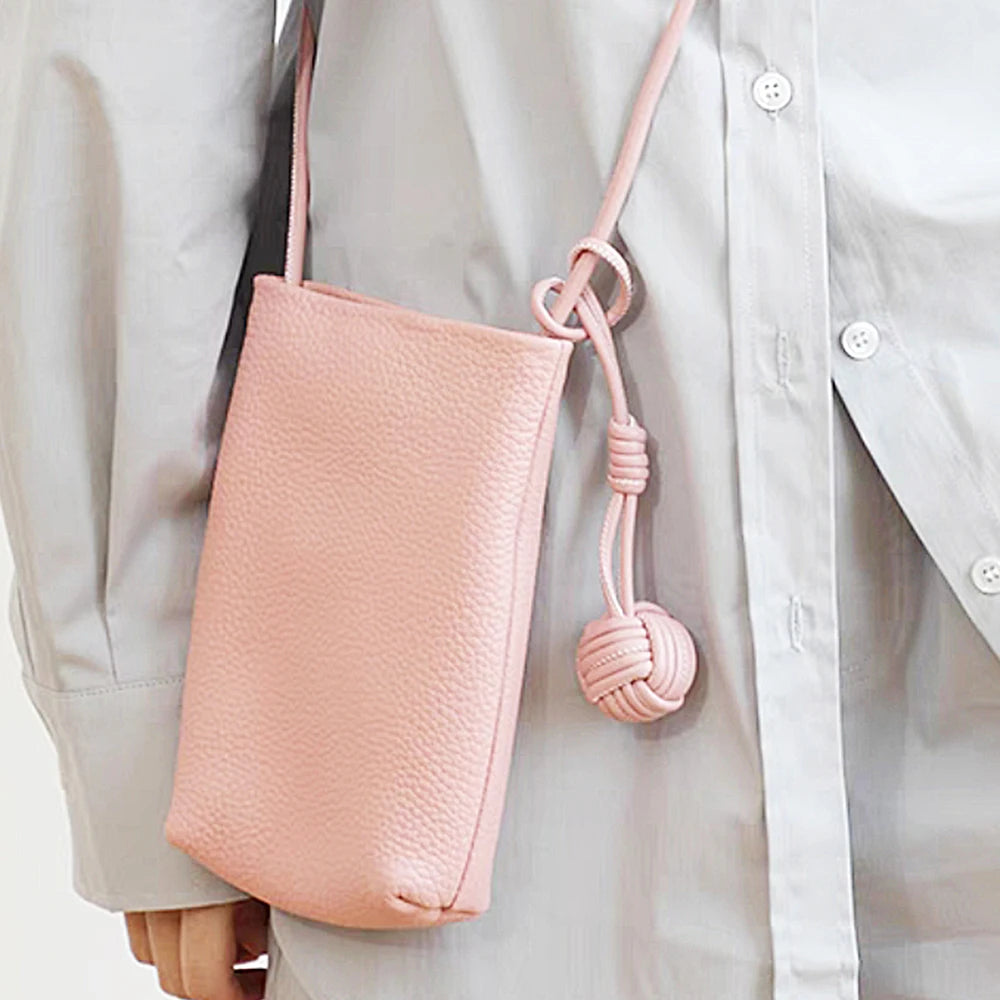 Luxury Leather Handmade Bag Weave Ball