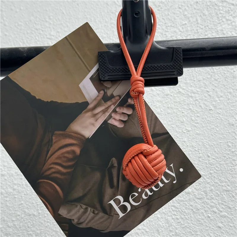 Luxury Leather Handmade Bag Weave Ball