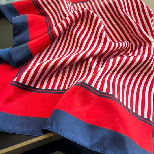 Luxury Satin Silk Hair Square Scarf