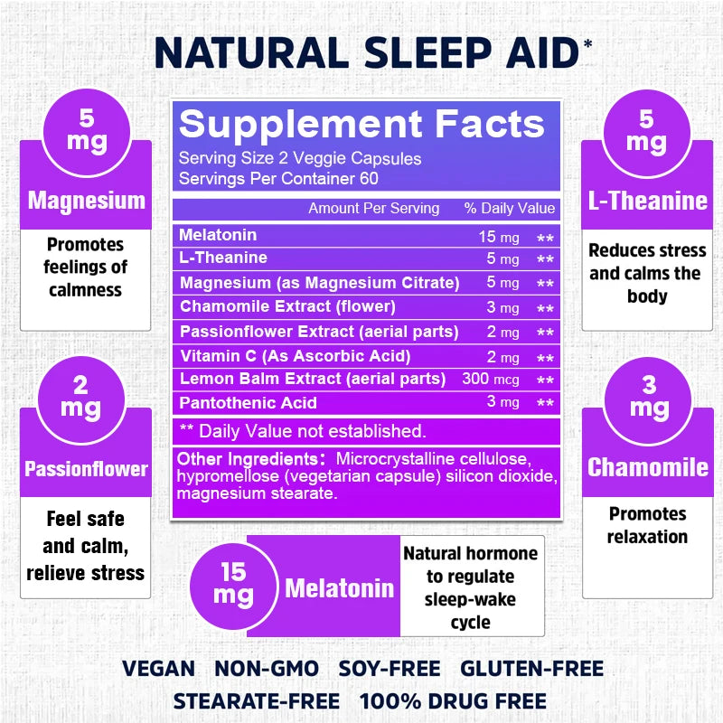 Relieve Stress and Improve Sleep Supplement
