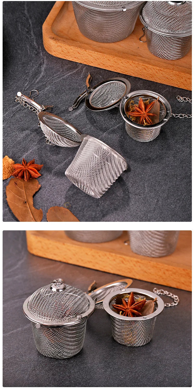 Reusable Stainless Mesh Herbal Strainer