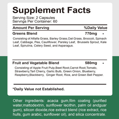 Digestive Support Energy Boost Organic Superfood