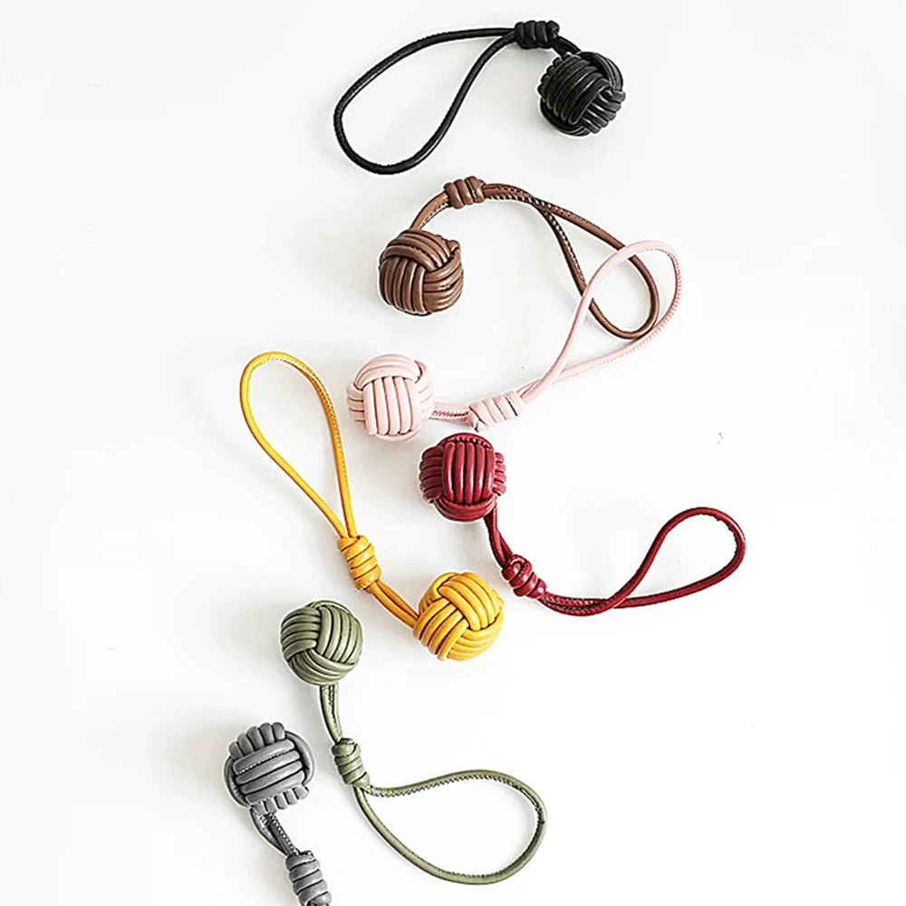 Luxury Leather Handmade Bag Weave Ball