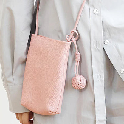 Luxury Leather Handmade Bag Weave Ball