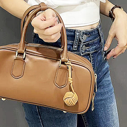 Luxury Leather Handmade Bag Weave Ball