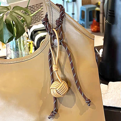 Luxury Leather Handmade Bag Weave Ball