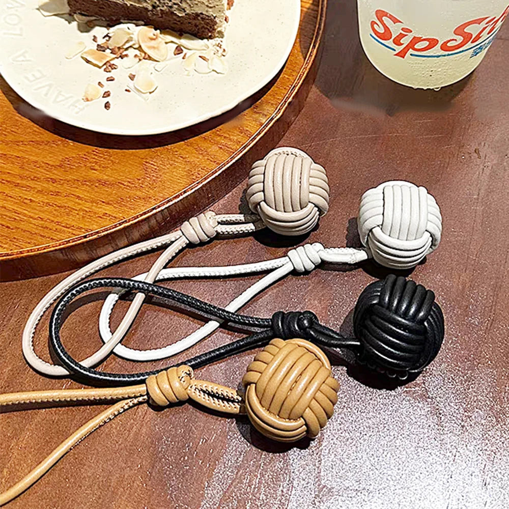 Luxury Leather Handmade Bag Weave Ball
