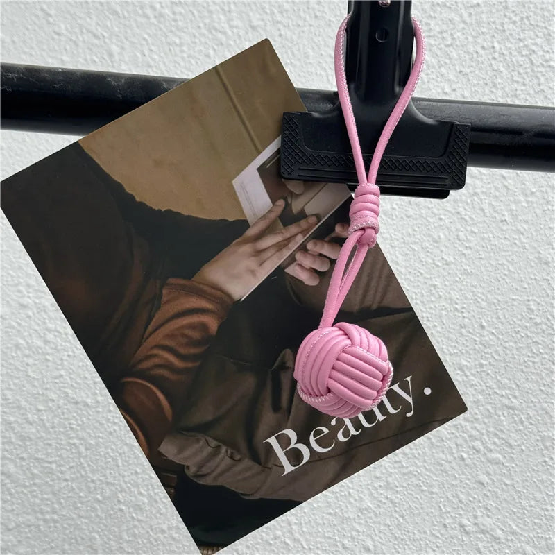 Luxury Leather Handmade Bag Weave Ball