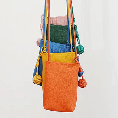Luxury Leather Handmade Bag Weave Ball