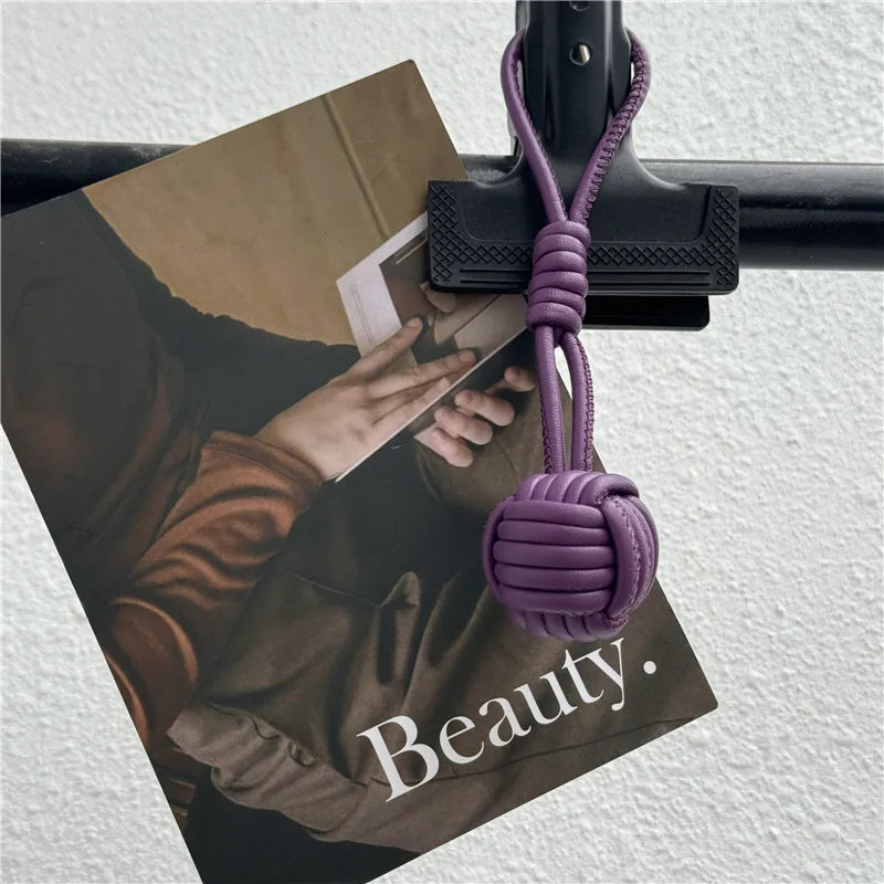 Luxury Leather Handmade Bag Weave Ball