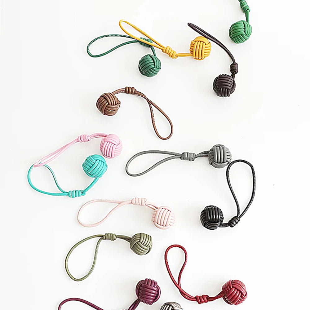 Luxury Leather Handmade Bag Weave Ball