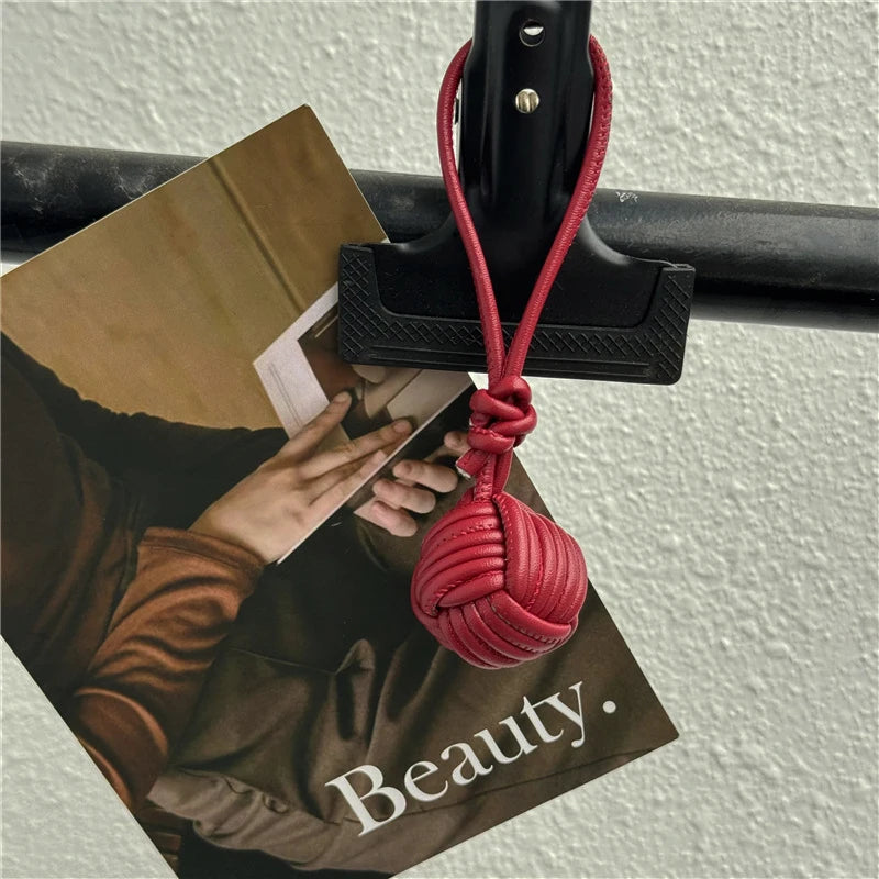 Luxury Leather Handmade Bag Weave Ball